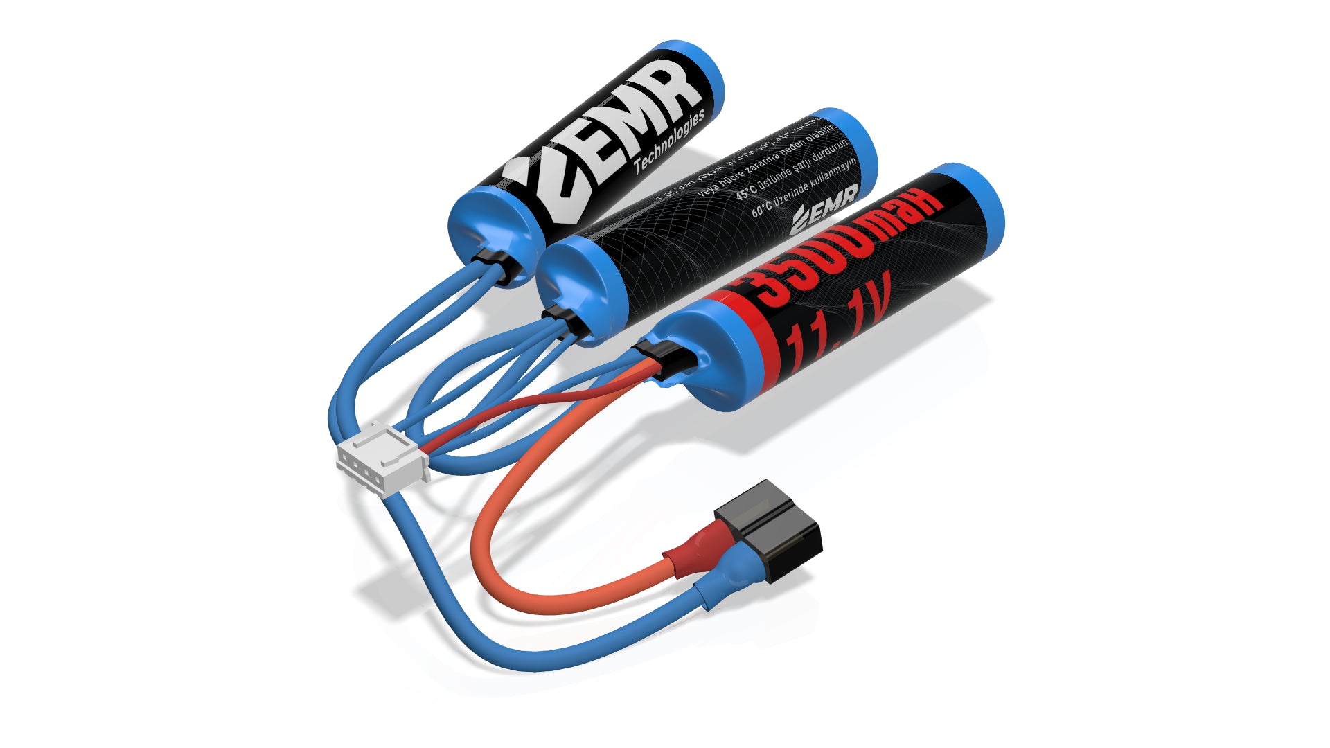 EMR 11.1V 3500mAh Lithium Ion Üç Yaprak Airsoft Pil